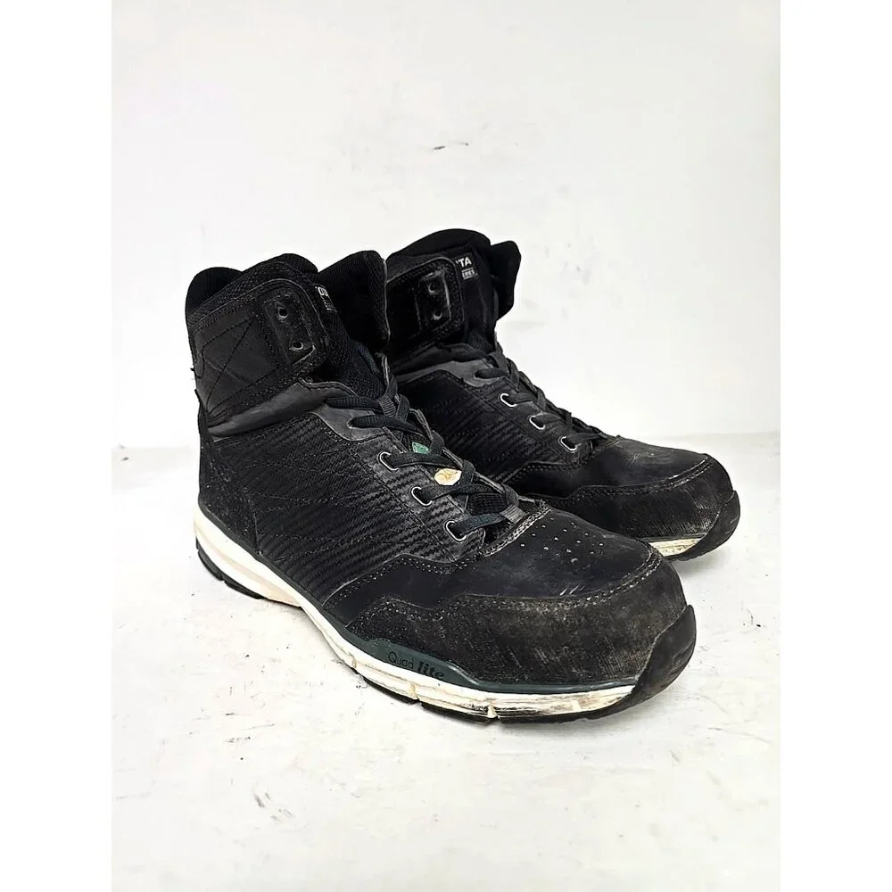 Dakota Men's 3617 Mid-Cut Quad Lite Steel Toe Steel Plate Shoes Black Size 10M - Picture 1 of 8